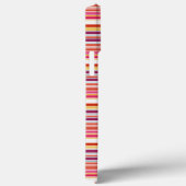 Cute roze bruine strepen Case-Mate iPhone case (Achterkant / Rechts)