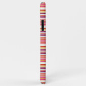 Cute roze bruine strepen Case-Mate iPhone case (Achterkant/rechts)