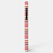 Cute roze bruine strepen Case-Mate iPhone case (Achterkant/links)