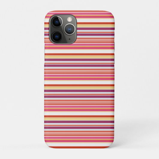 Cute roze bruine strepen Case-Mate iPhone case (Achterkant)