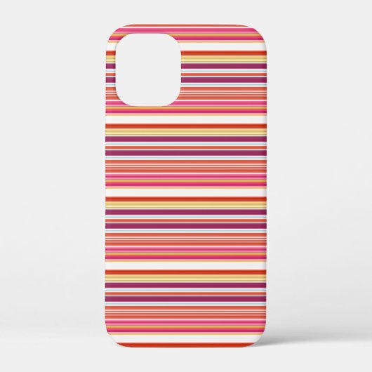 Cute roze bruine strepen Case-Mate iPhone case (Achterkant)