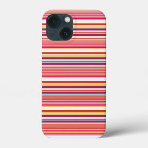 Cute roze bruine strepen Case-Mate iPhone case