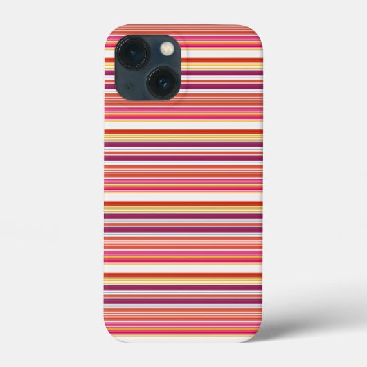 Cute roze bruine strepen Case-Mate iPhone case (Achterkant)