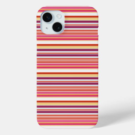 Cute roze bruine strepen Case-Mate iPhone case (Achterkant)