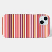 Cute roze bruine strepen Case-Mate iPhone case (Achterkant (horizontaal))