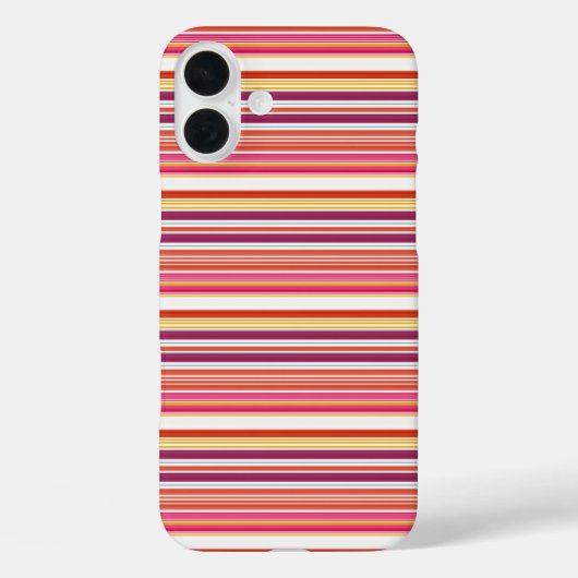 Cute roze bruine strepen Case-Mate iPhone case (Achterkant)