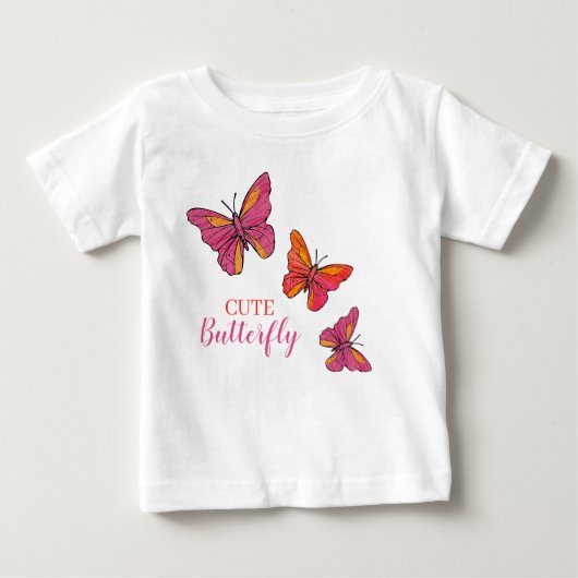 Cute roze Butterflies (Voorkant)