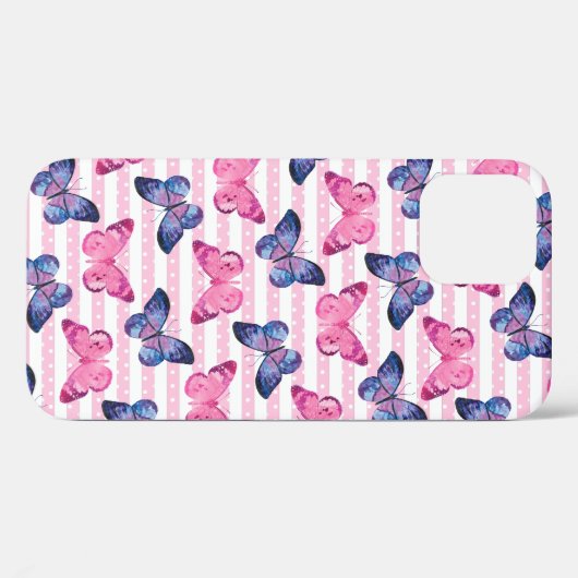 Cute roze Butterflies Case-Mate iPhone Case (Achterkant (horizontaal))