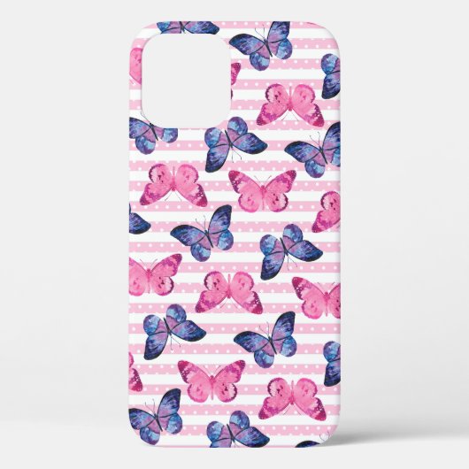 Cute roze Butterflies Case-Mate iPhone Case (Achterkant)