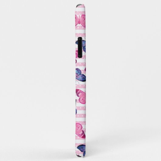 Cute roze Butterflies Case-Mate iPhone Case (Achterkant/rechts)