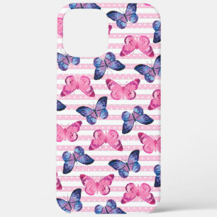 Cute roze Butterflies Case-Mate iPhone Case
