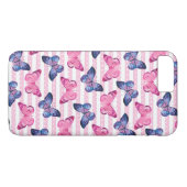 Cute roze Butterflies Case-Mate iPhone Case (Achterkant (Horizontaal))