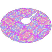Cute roze camouflagepatroon kerstboom rok (Gekanteld)