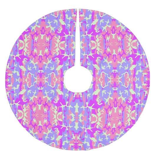 Cute roze camouflagepatroon kerstboom rok (Voorkant)