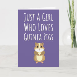 Cute Roze Cavia Kaarten Voor Baby Meisjes Kinderen