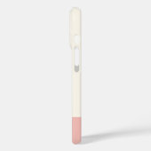 Cute Roze Cavia Monogram Illustratie Case-Mate iPhone Case (Achterkant / Links)