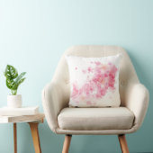 Cute roze cherry blossom floral kussen (Stoel)
