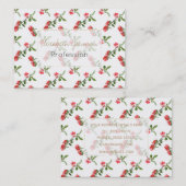 Cute roze Cherry Blossom Flowers Paint Visitekaartje (Voorkant / Achterkant)