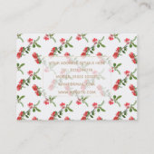 Cute roze Cherry Blossom Flowers Paint Visitekaartje (Achterkant)