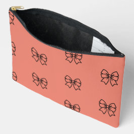 Cute Roze Coquette Strik Patroon Potloodetui Case Etui