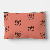 Cute Roze Coquette Strikpatroon Potloodetui Case Etui (Achterkant)