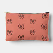 Cute Roze Coquette Strikpatroon Potloodetui Case Etui (Voorkant)