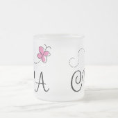 Cute roze CPA Matglas Koffiemok (Center)