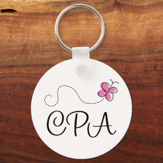 Cute roze CPA Sleutelhanger (Voorkant)