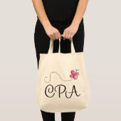 Cute roze CPA Tote Bag (Voorkant (product))