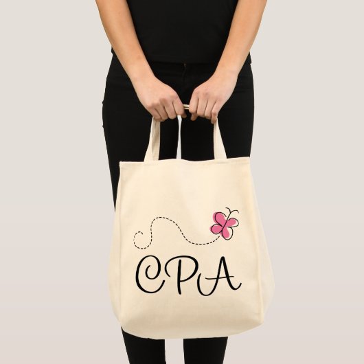 Cute roze CPA Tote Bag (Voorkant (product))