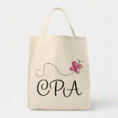 Cute roze CPA Tote Bag (Voorkant)