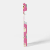 Cute roze cupcake-patroon iPhone hoesje (Linkerkant)