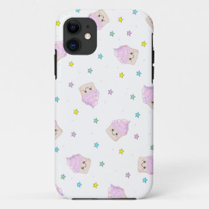 Cute roze cupcakes patroon Case-Mate iPhone case