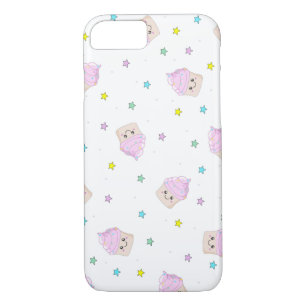 Cute roze cupcakes patroon iPhone 8/7 hoesje