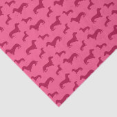 Cute roze dachshundpatroon tissuepapier (Detail)