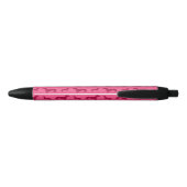 Cute roze dachshundpatroon zwarte inkt pen (Achterkant)