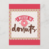 Cute roze die ik geloof in Donuts Briefkaart (Voorkant)