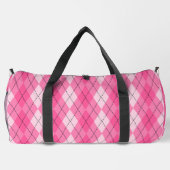 Cute Roze Digitale Camo Reis Duffle Tas (Achterkant)