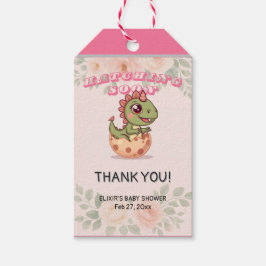 Cute Roze Dino Komt Eerder Uit Cadeaulabel