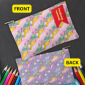 Cute Roze Dinosaur met Strik Binder Etui