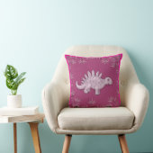 Cute Roze Dinosaurus Kussen (Stoel)