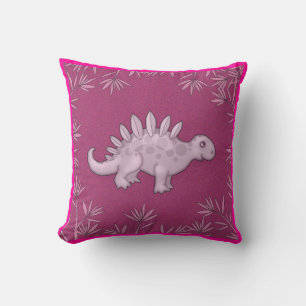 Cute Roze Dinosaurus Kussen