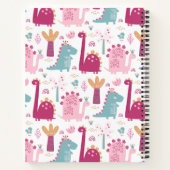 Cute roze dinosaurussen Aangepast Kinder recept Notitieboek (Achterkant)