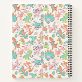 Cute roze dinosaurussen Aangepast zakboek Notitieboek (Achterkant)