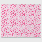 Cute roze dinosaurussen cadeaupapier (Vlak)