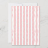 Cute Roze Doodle Frame en Strikken 5e Verjaardag Kaart (Achterkant)
