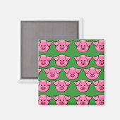 Cute roze draaistellen magneet (Voorkant / Achterkant)