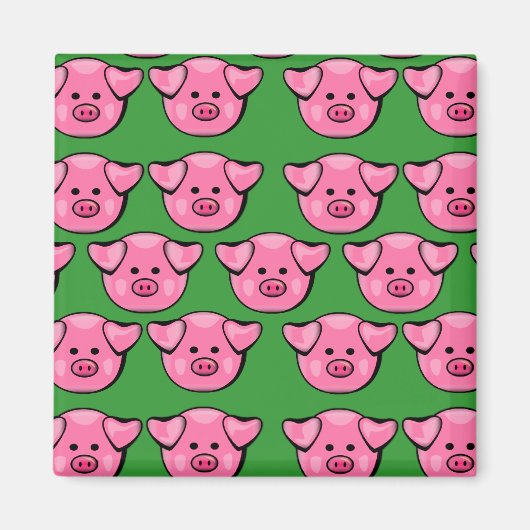 Cute roze draaistellen magneet (Voorkant)