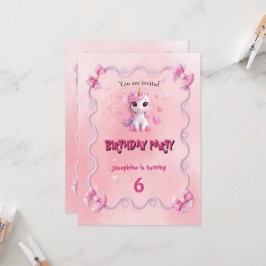 Cute Roze Eenhoorn magische Verjaardagskaart Kaart
