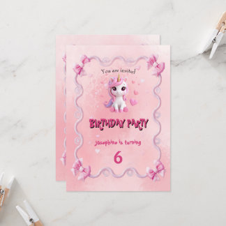 Cute Roze Eenhoorn magische Verjaardagskaart Kaart